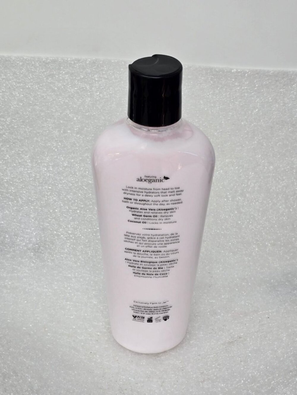 Aloepure Hand & Body Silk Lightweight Lotion 8 Oz Hydrating Organic Aloe Vera - Picture 2 of 2